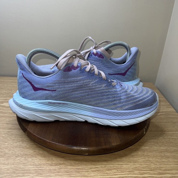 HOKA Sneakers Womens 9.5 Mach 5 Purple Pink Low Top - Picture 5 of 16